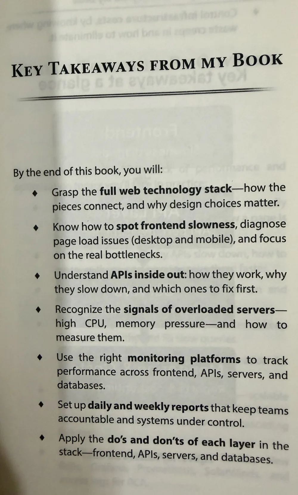 The Performance Playbook — Key Takeaways page